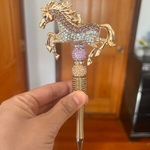 Gold and Purple Horse Pen